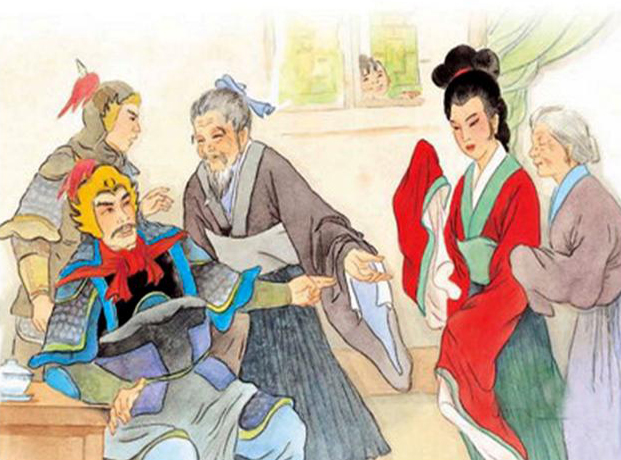 花木兰女扮男装替父从军的图片